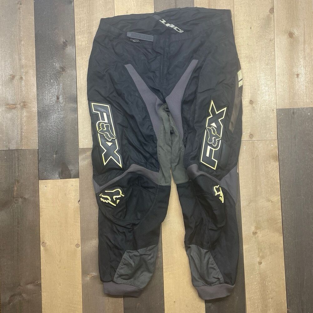 Fox Racing 180 Men's Size 40 Black Motocross Padded Race Dirt Bike Pants 04018